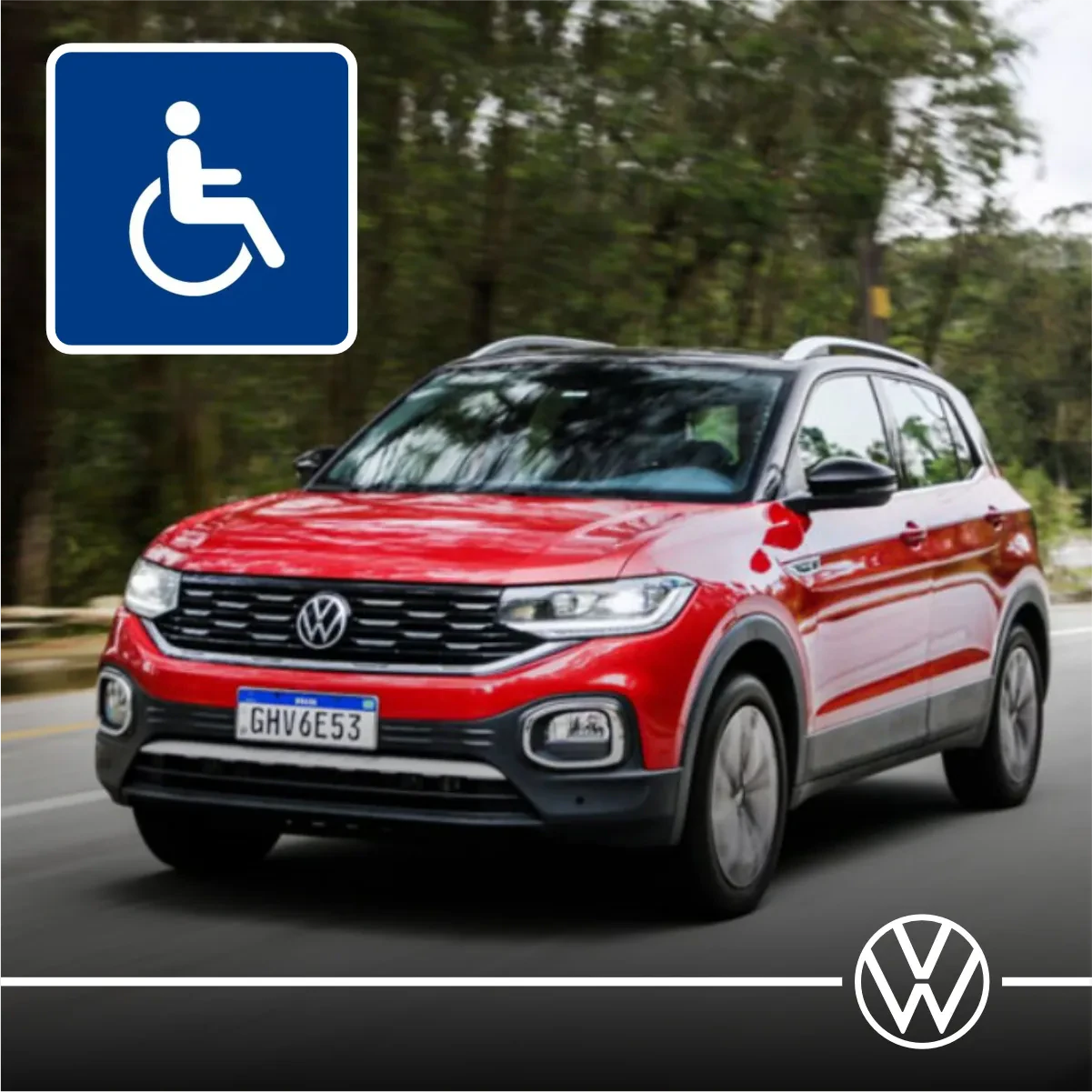 Volkswagen destinado ao atendimento de venda direta para pessoas com deficiência